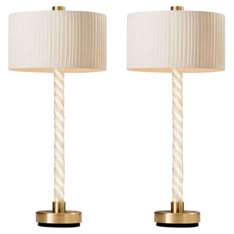 Pair of Mico Table Lamps For Sale