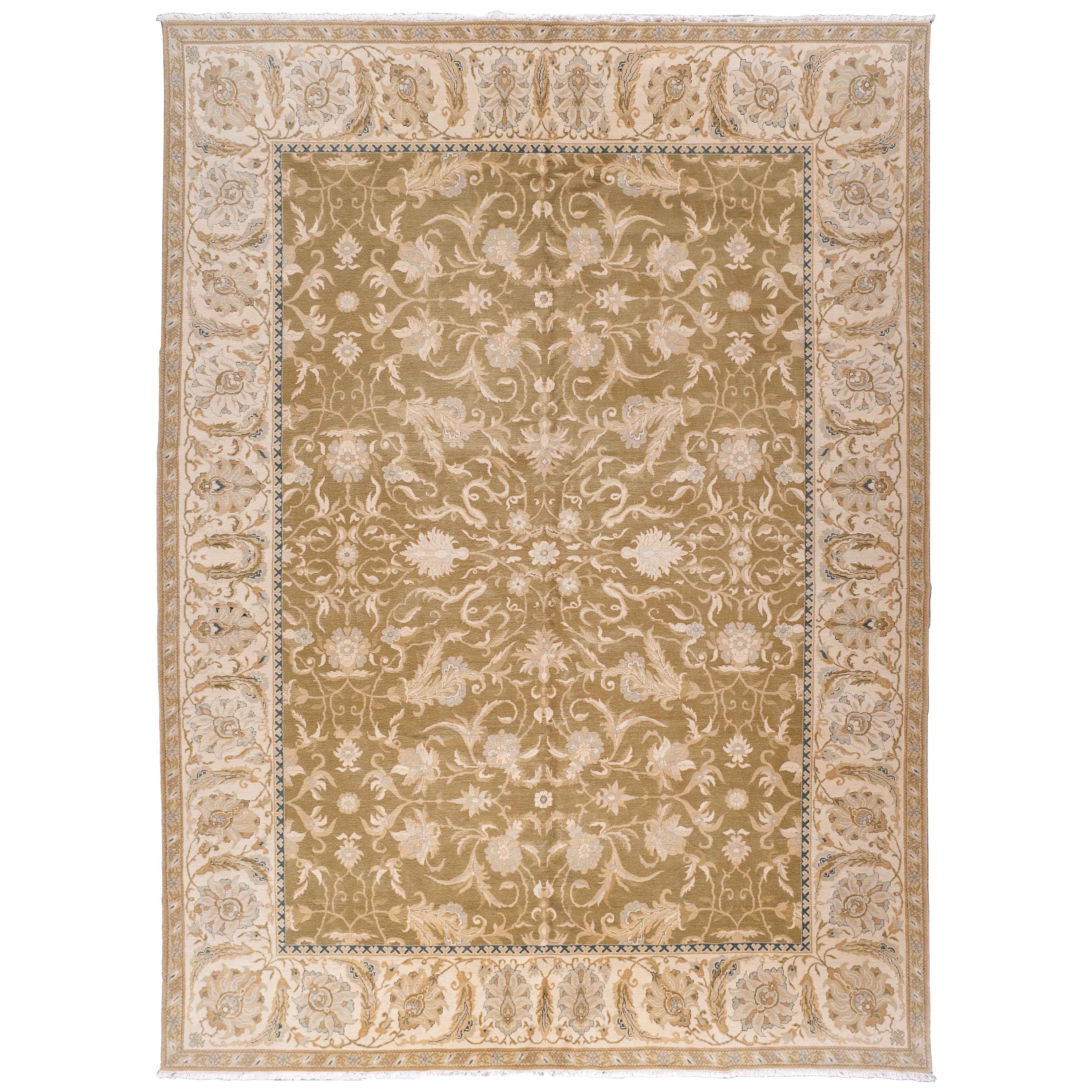 Tapis indien de style Savonnerie en vente