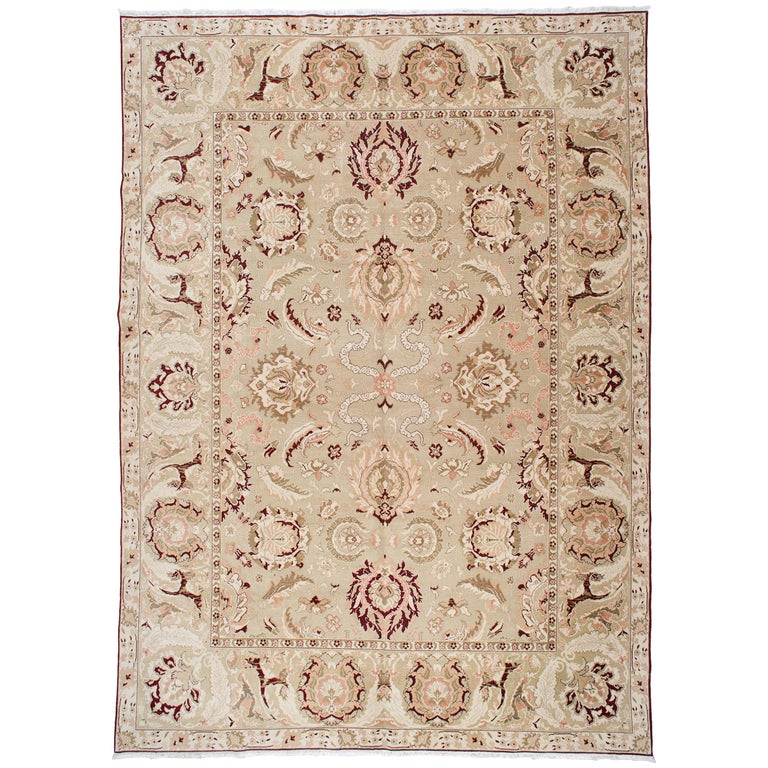 Floral Agra Style Egyptian Rug For Sale at 1stDibs