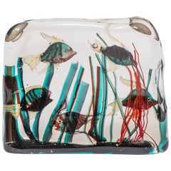 Gino Cendese Murano Glass Aquarium, Italy, circa 1950