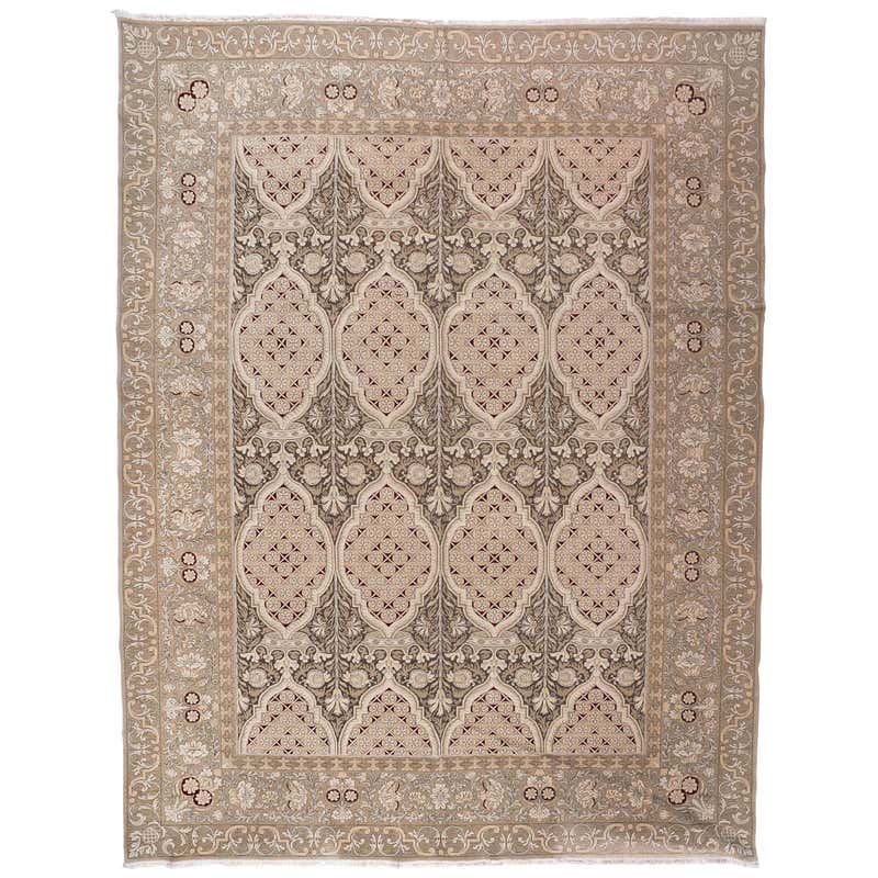 Axminster Pink Roses Area Rug For Sale at 1stDibs