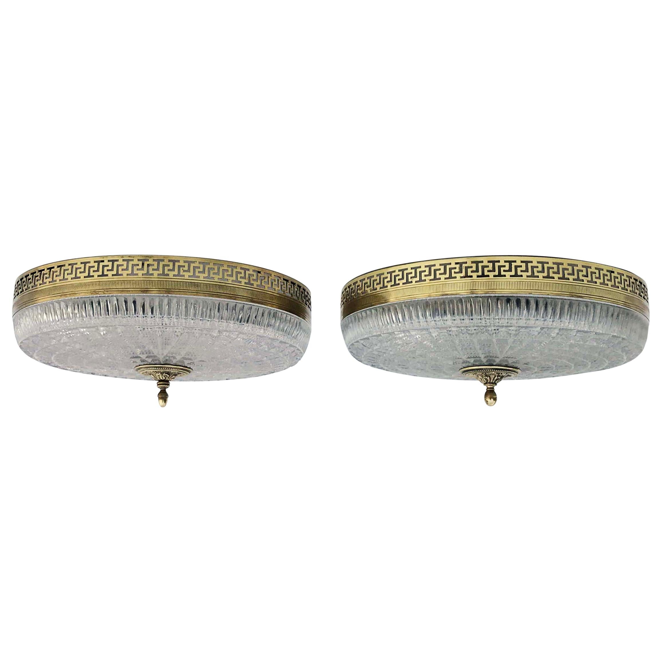 Pair of Neoclassical French Flush Mount