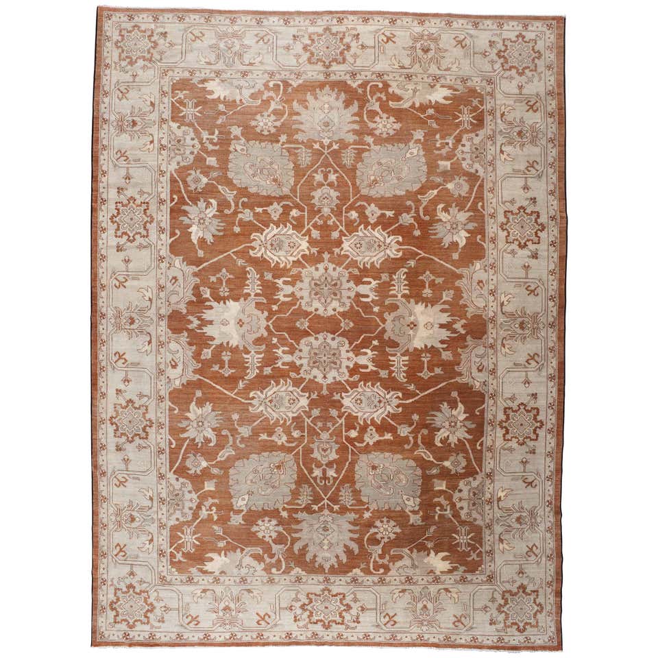Red and Gold Geometric Rug For Sale at 1stDibs