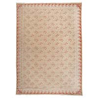 Axminster Pink Roses Area Rug For Sale at 1stDibs