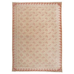 Klassischer Teppich im Axminster-Stil mit rosa Rosen