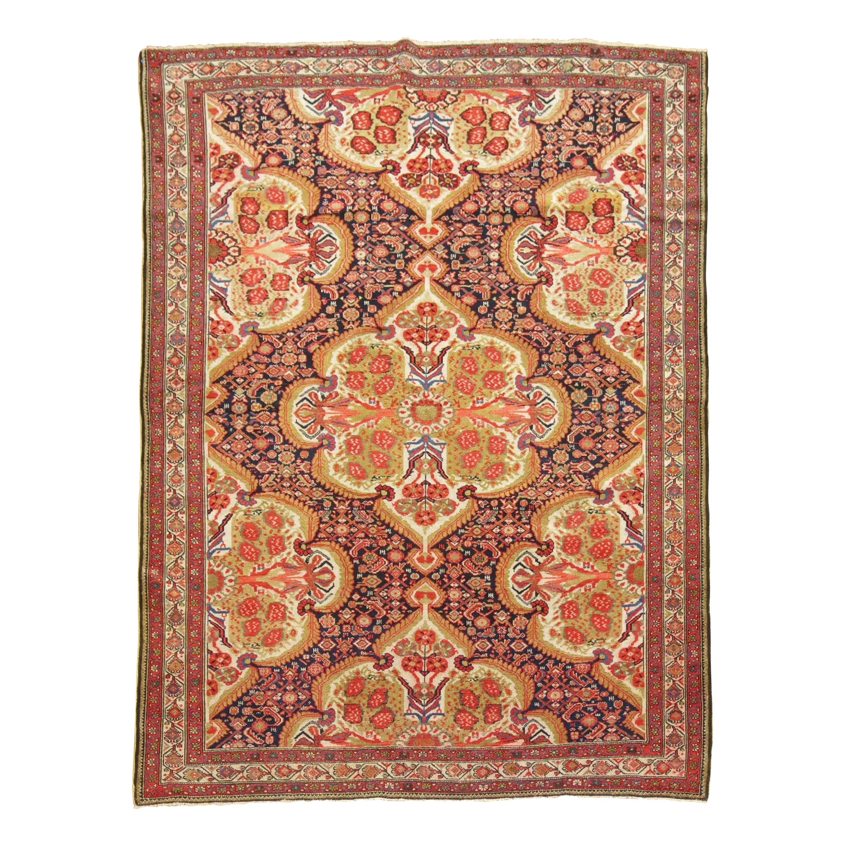 Ancien tapis persan Malayer Connoisseur