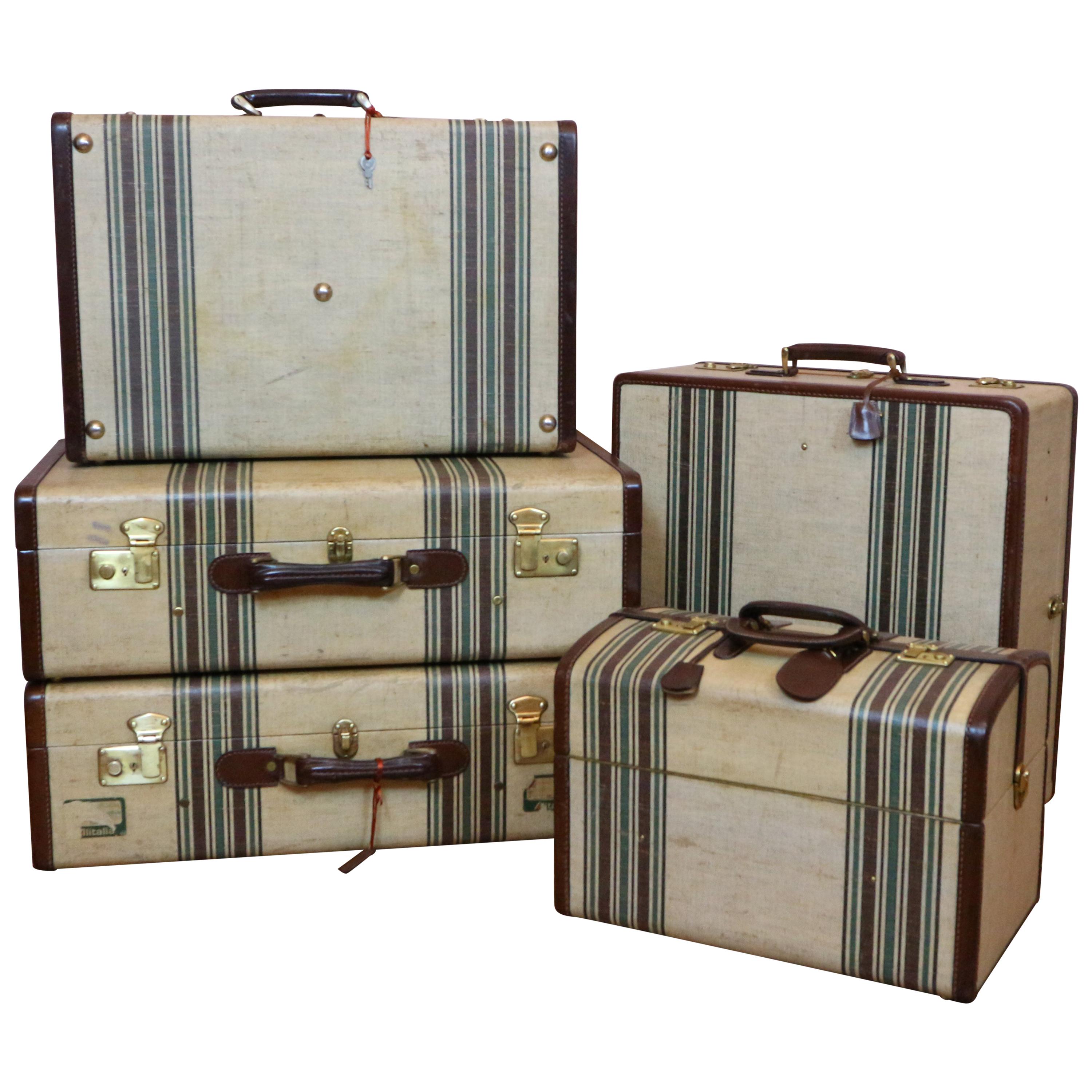 Rare and Complete, Italian Manufactured Travel Set, circa 1950