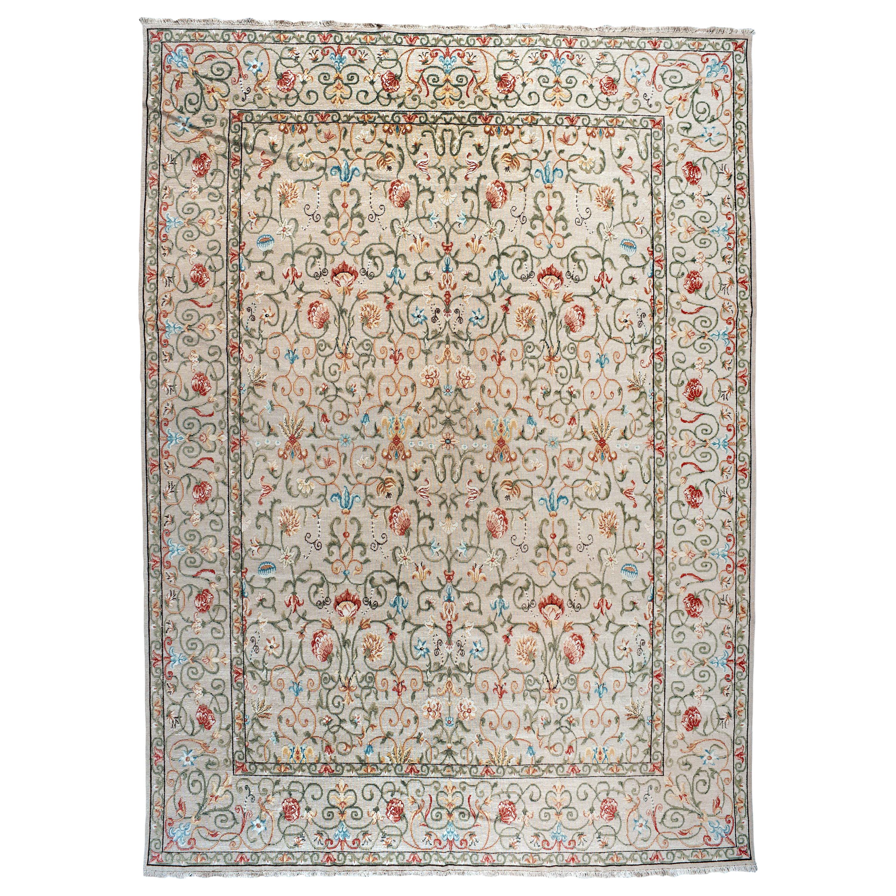 Floral Tapestry Rug For Sale