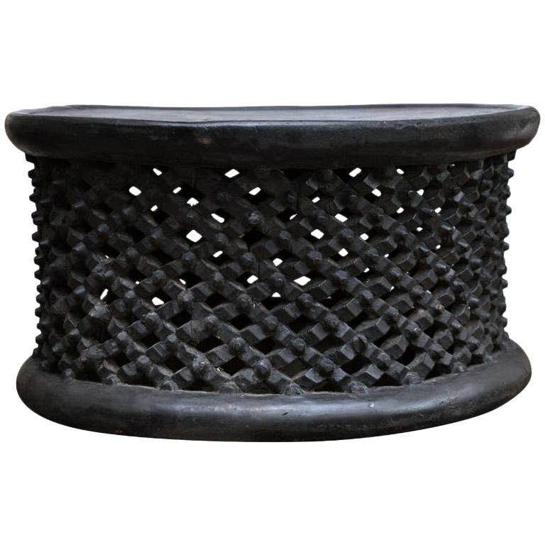 20th Century Large Round African Bamileke Stool or Table from Cameroon