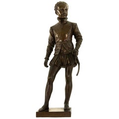 Antique French 19th Century Bronze Statue of Young Henri IV