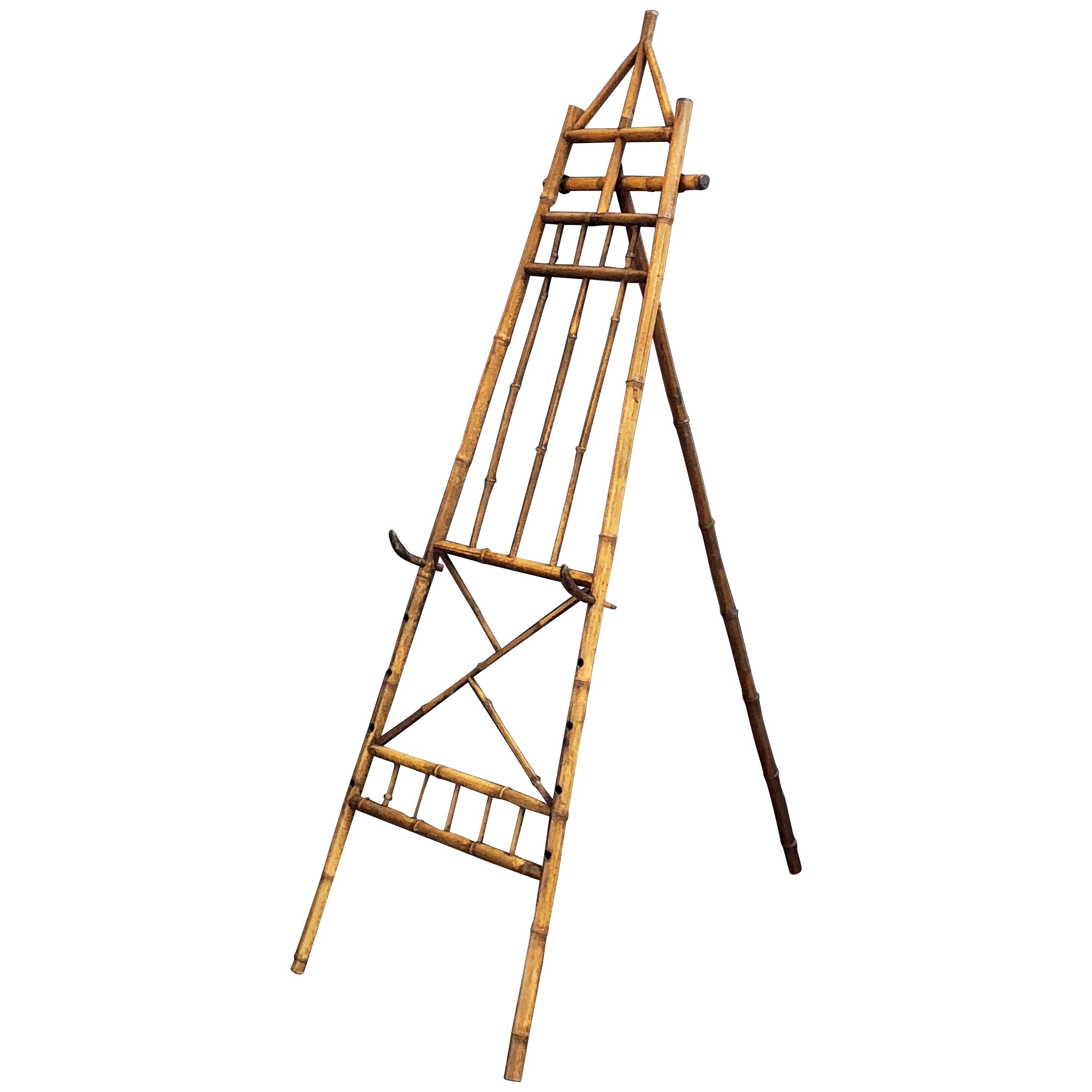 English Bamboo Display Easel from the Aesthetic Movement Period