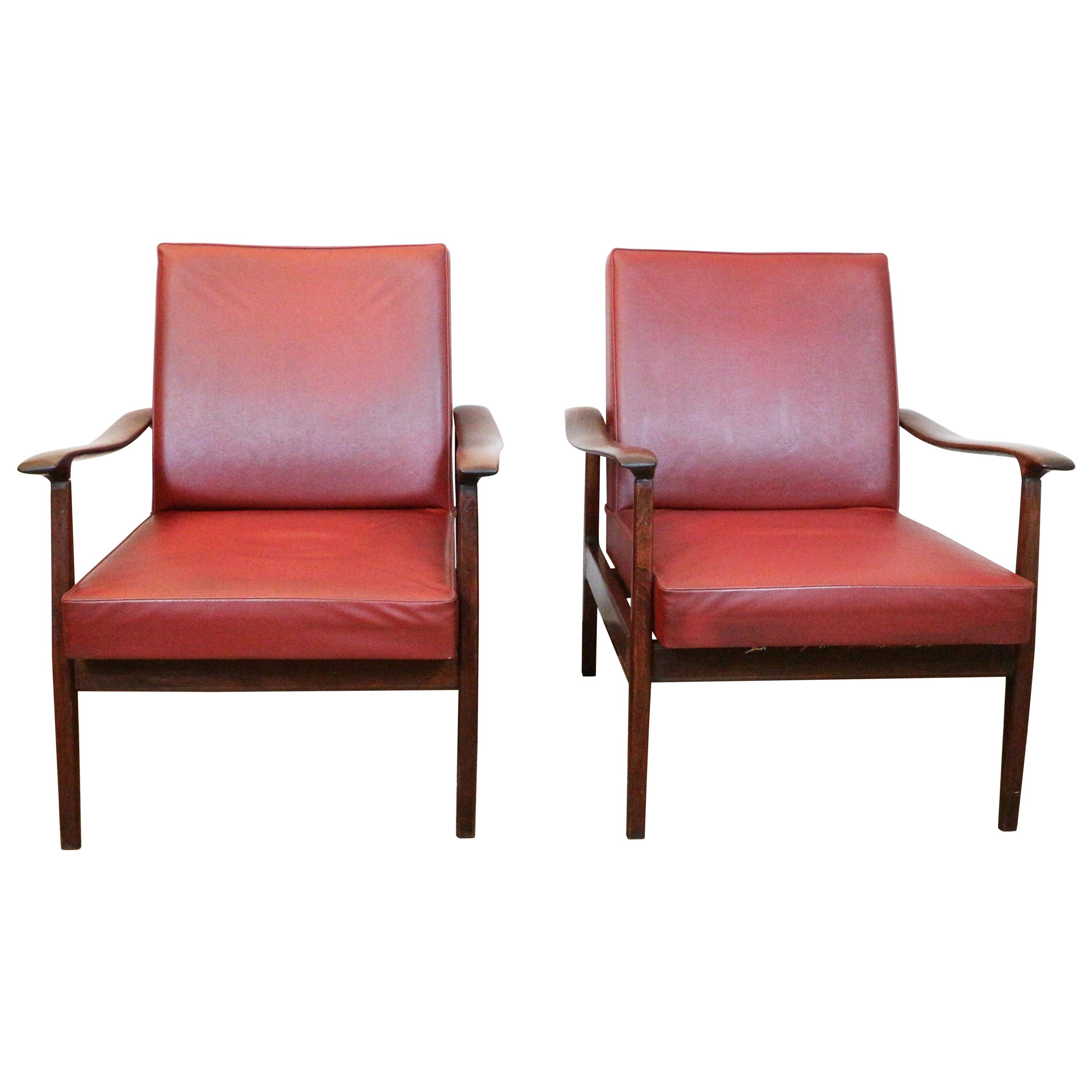 Pair of Italian Armchairs Produced by Anonima Castelli, 1960s im Angebot