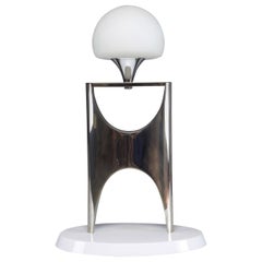 20th Century Sculptural Aluminum Table Lamp, 1950-1960