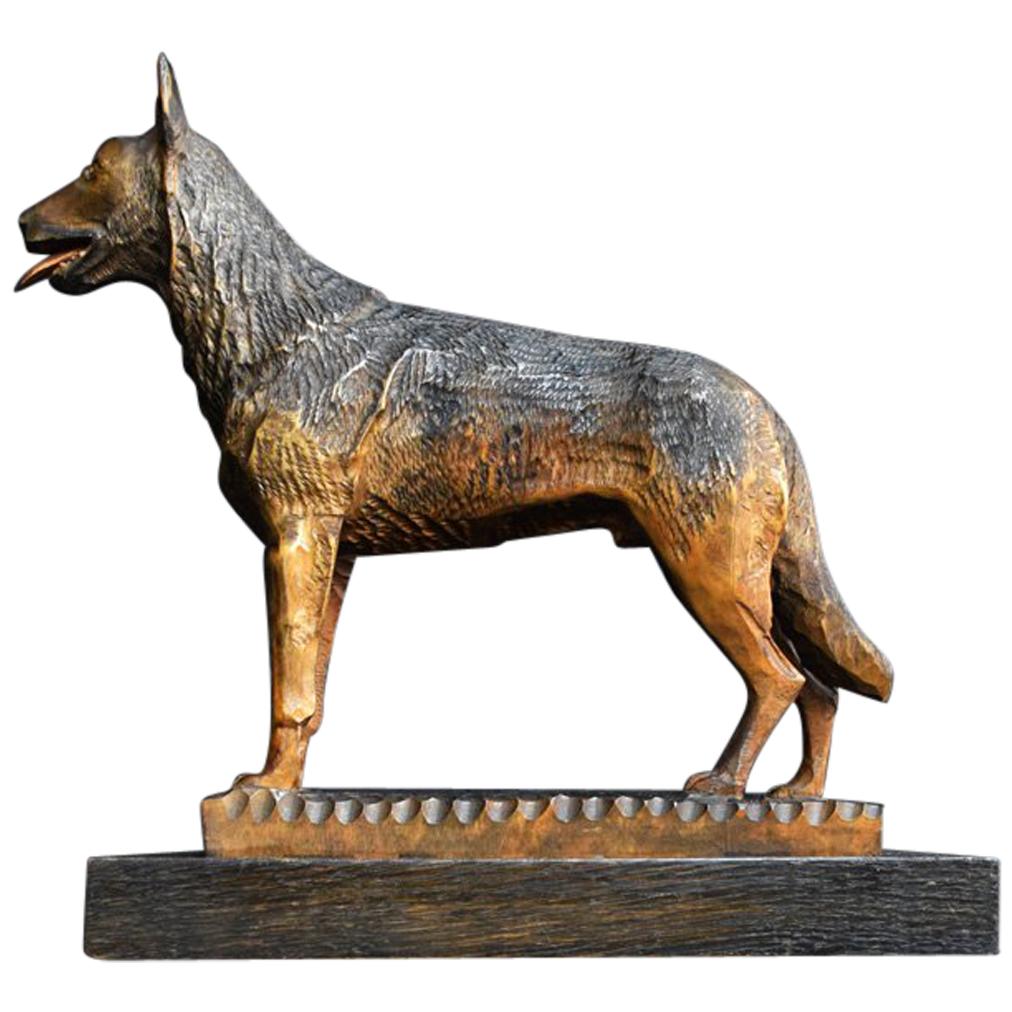 Life Sized Folk Art Welded Steel and Iron Dog Sculpture at 1stdibs