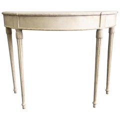 Antique Gustavian Style Console Table, 1850s