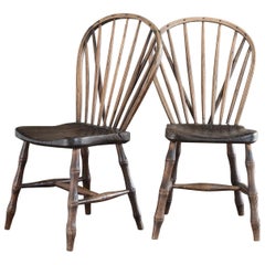 Pair of Early 19th Century Windsor Side Chairs