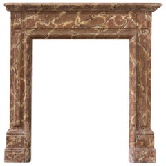 Retro Faux Marble Hand Painted Bedroom Fireplace