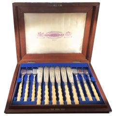 19th Century English Fish Set by Mappin & Webb, London