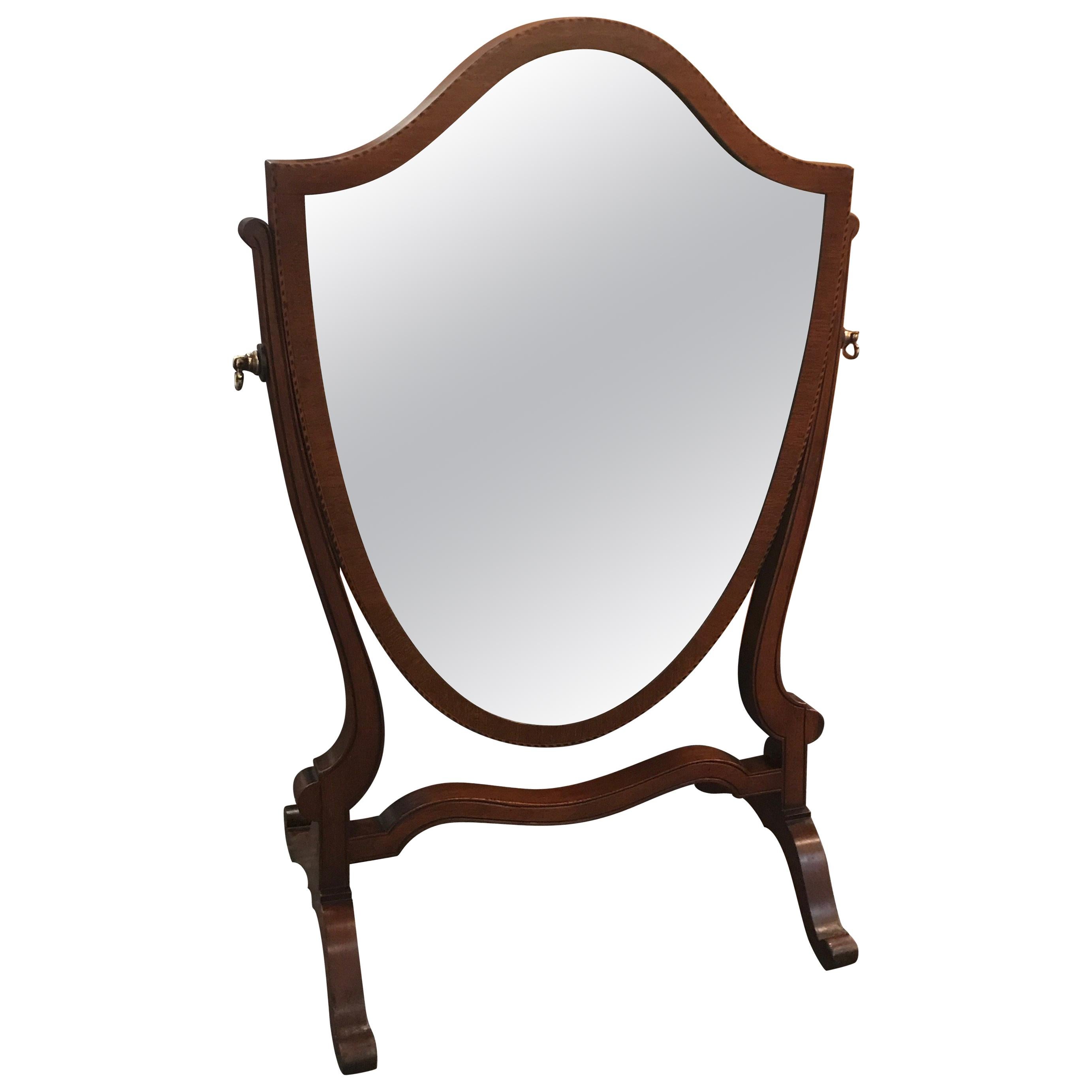 Late 19th Century Mahogany Hepplewhite Dressing Mirror
