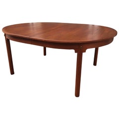 Retro Borge Mogensen Teak Oval Table  with 2 leaves!