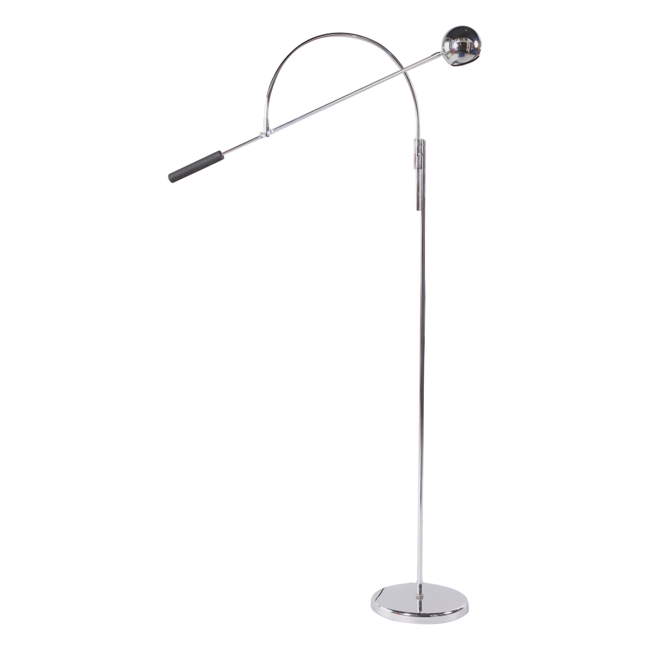 Robert Sonneman Chrome Floor Lamp At 1stdibs
