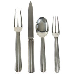 Jean Puiforcat Art Deco "Chantaco" Flatware