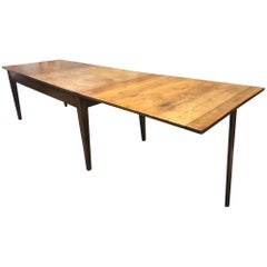 Extending Dining Table in Cherry with Drawer