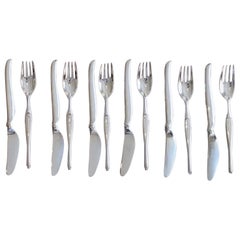 Tapio Wirkkala '1915-1985' Pour Christofle "Duo" Flatware