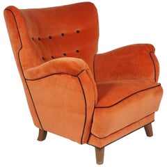 Orange Club Chair
