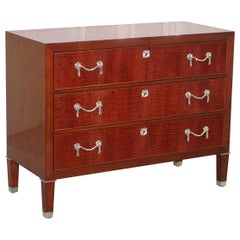 Ralph Lauren Brook Street Chest of Drawers Brown Alligator Leather