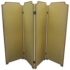French 1940s Four-Panel Reversible Screen