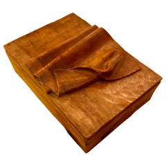 Caja de madera artesanal de los años 70