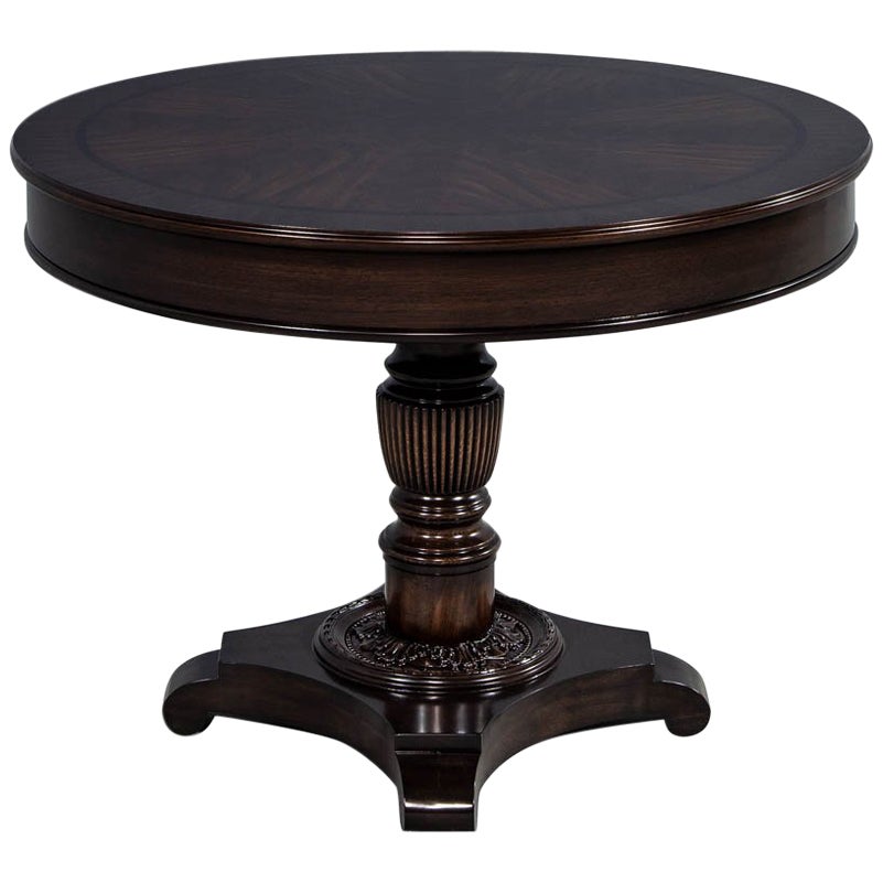 Modern Round Entrance Foyer Table For Sale at 1stDibs