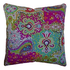 Vintage Cushions "Augustine" Bespoke Luxury Silk Pillow, Made in London