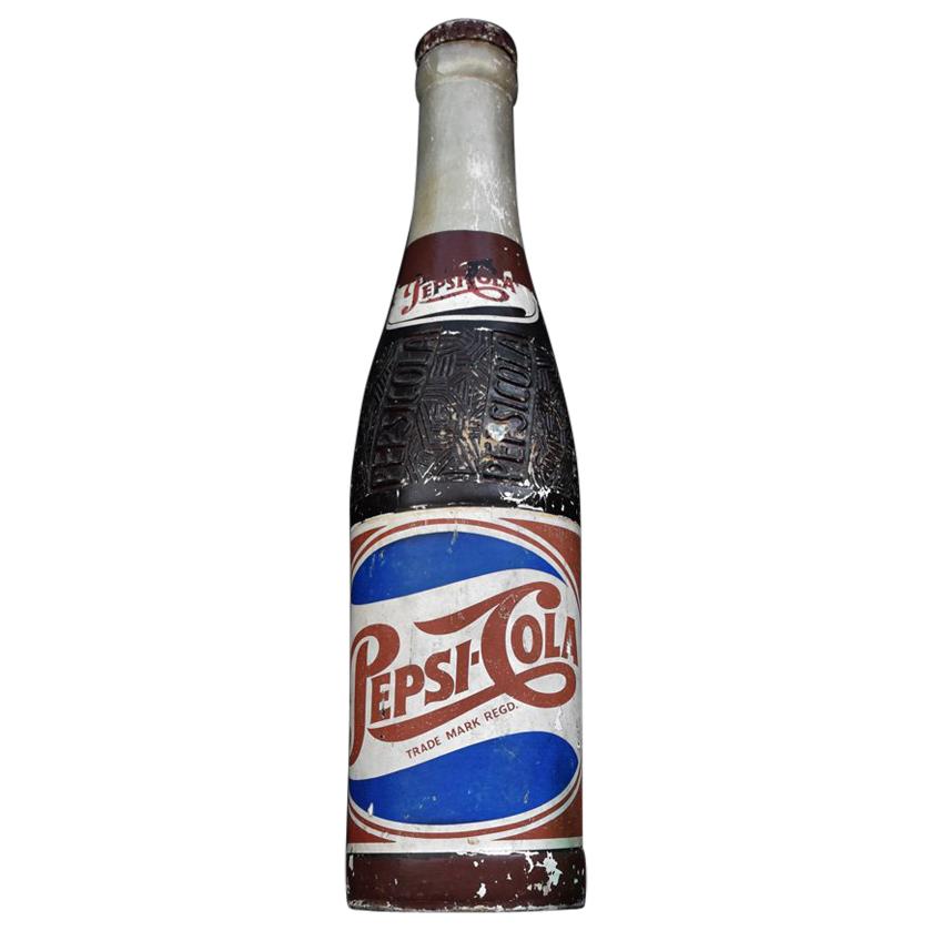 Rare Pepsi Cola Advertising Bottle