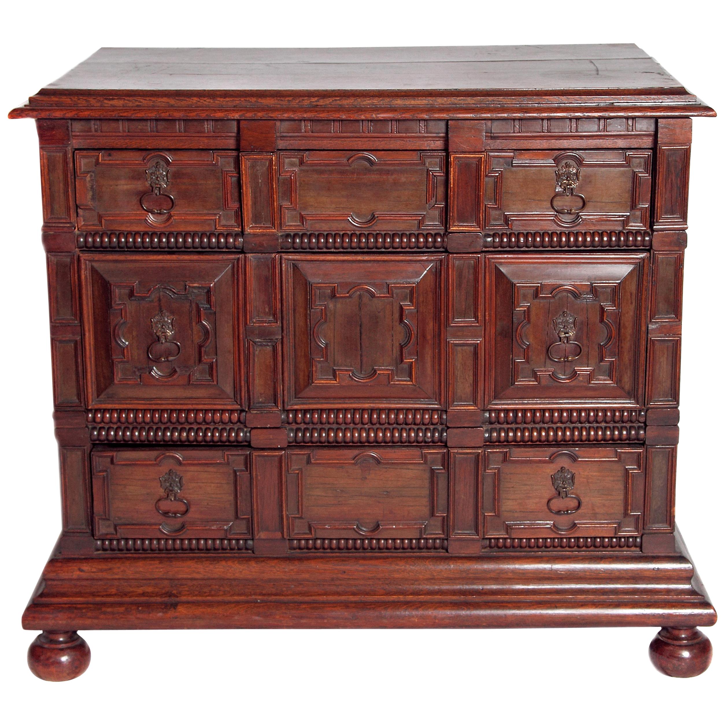 Late 19th Century Oak Jacobean Style Chest