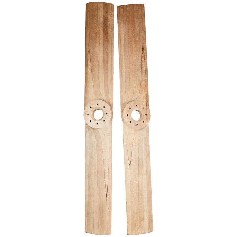 Antique Sri Lankan Teak Ceiling Fan Blades Set Of Four Bei