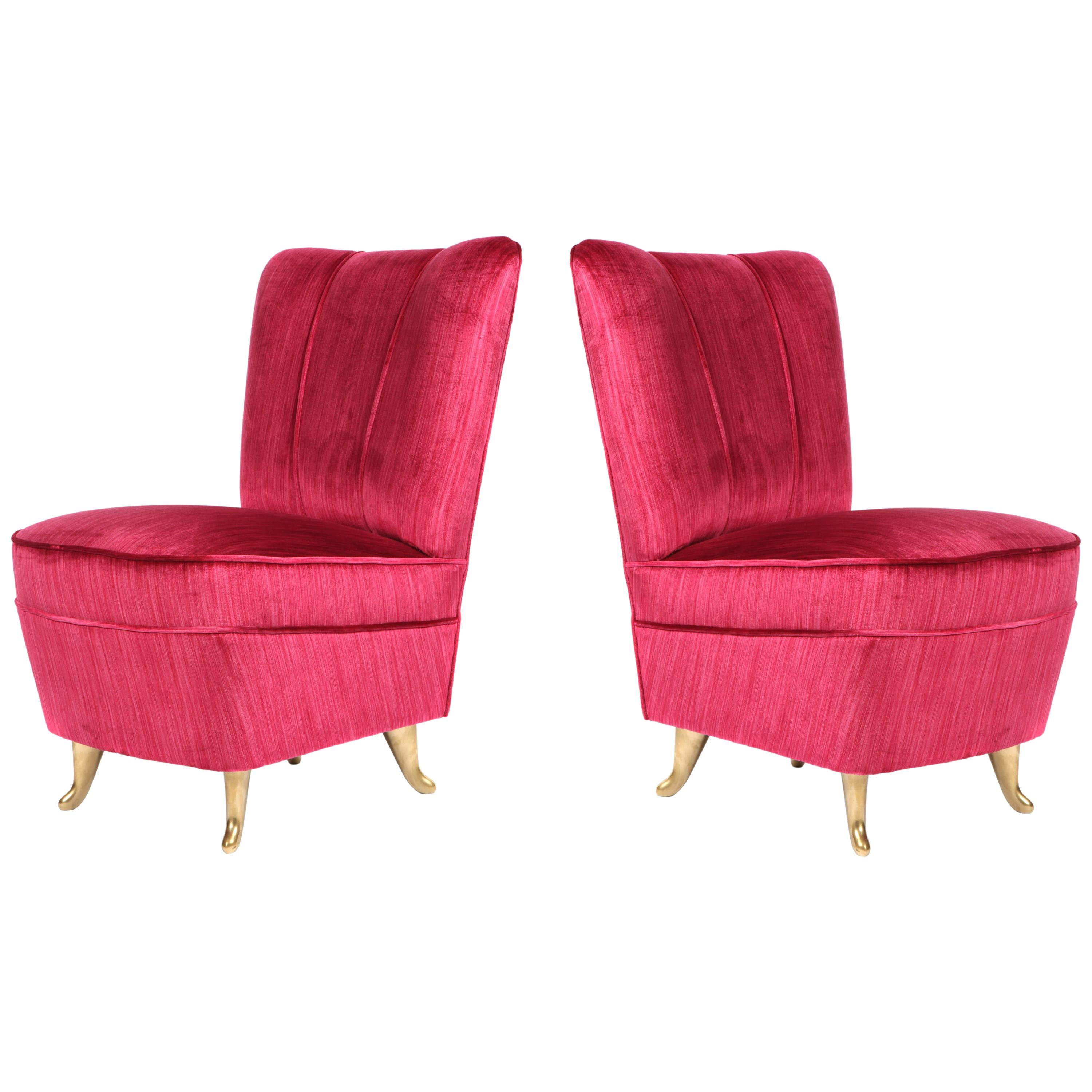 Pair of ISA Slipper Chairs