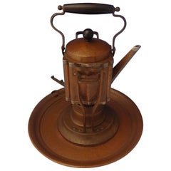 Joseph Heinrichs Copper Kettle on Stand with Tray Arts & Crafts