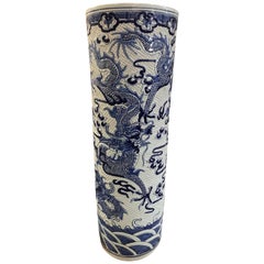 Pair of Chinese Cylindrical Vases