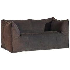  Bambole Suede Leather Sofa by Mario Bellini 1970 B&B Italia