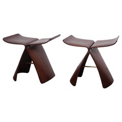 Pair of Butterfly Stools by Sori Yanagi