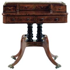 Late Regency 19th century mahogany Writing Table / desk 11