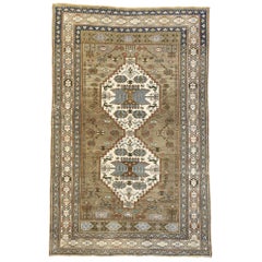 Retro Turkish Oushak Rug with French Country Tribal Style