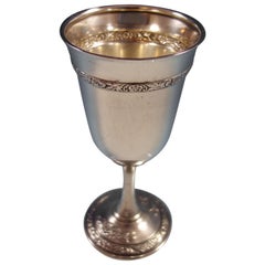 Meadow Rose by Wallace Sterling Silver Water Goblet #H220