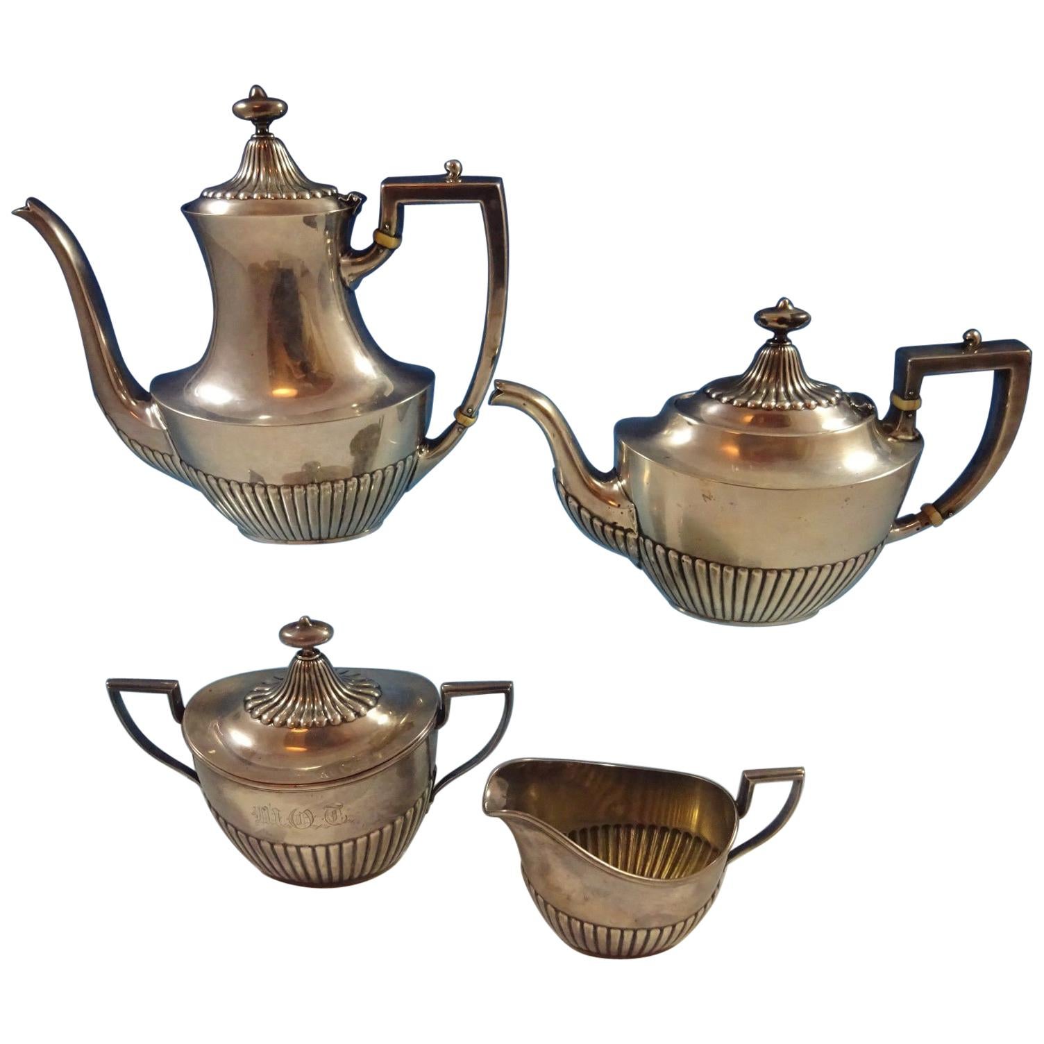 Whiting Sterling Silver Tea Set 4-Piece #5800
