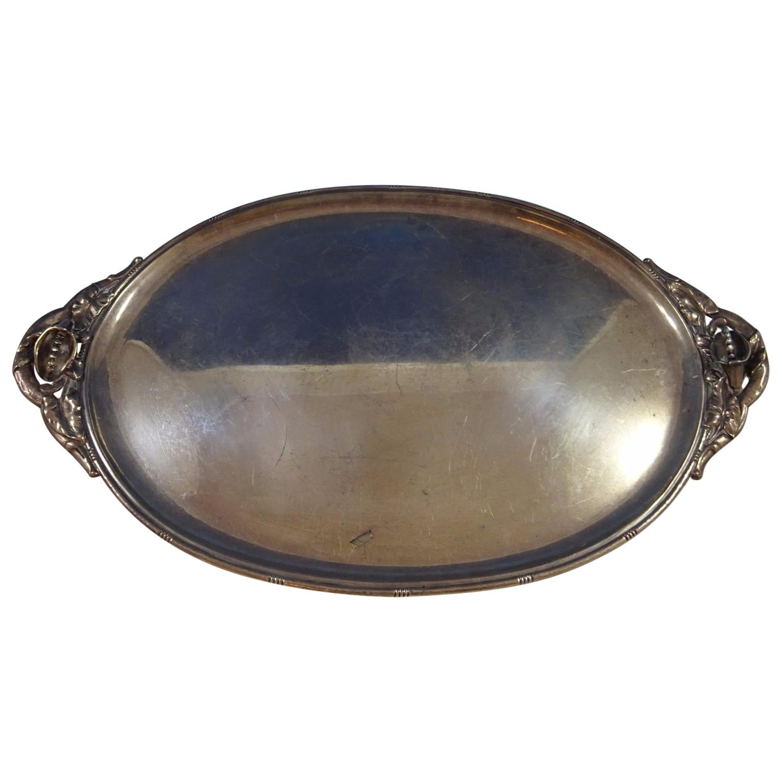 Redlich & Co. Sterling Silver Serving Tray #9392 For Sale