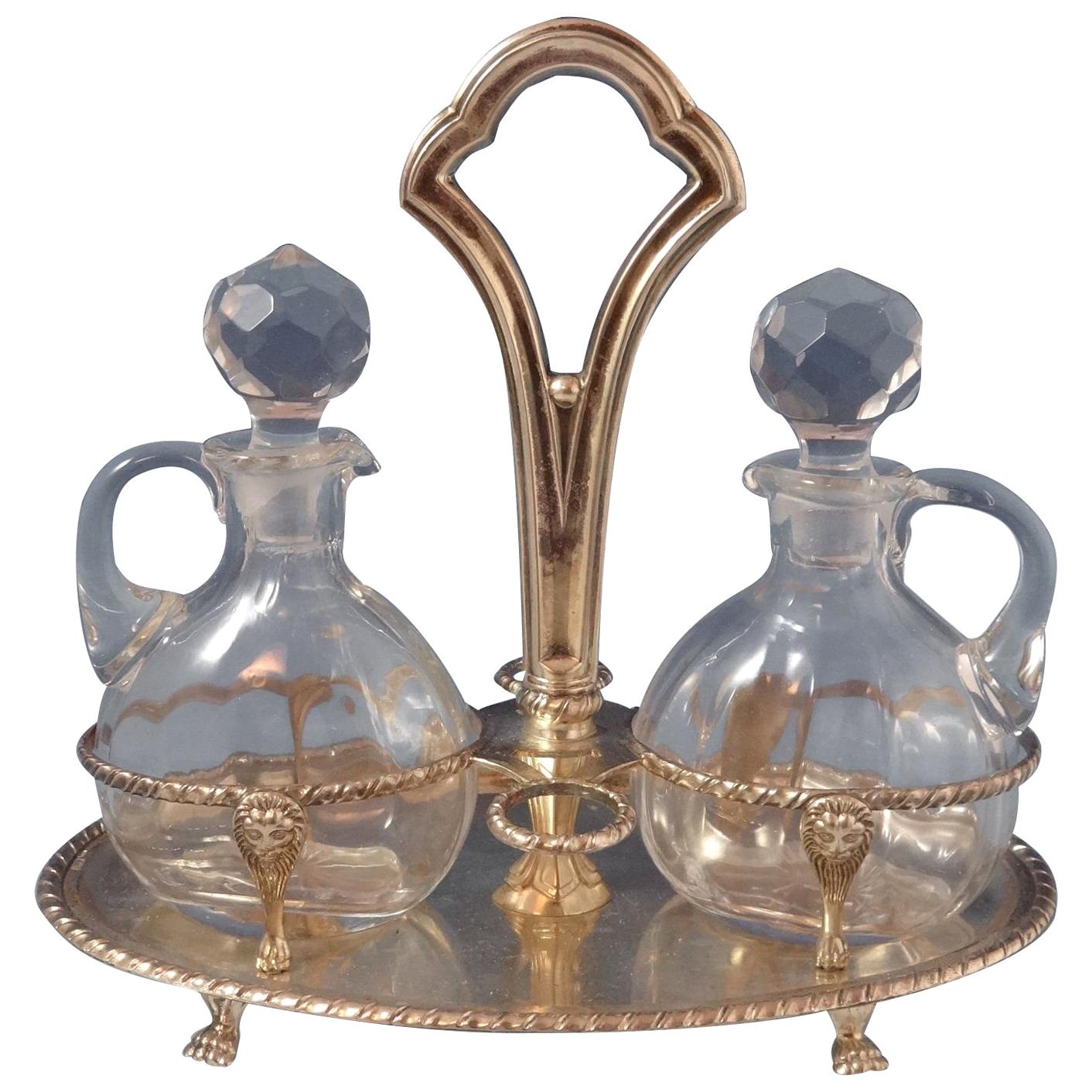 Saint Mark / San Marco by Zarmella Argenti .800 Silver Cruet Set