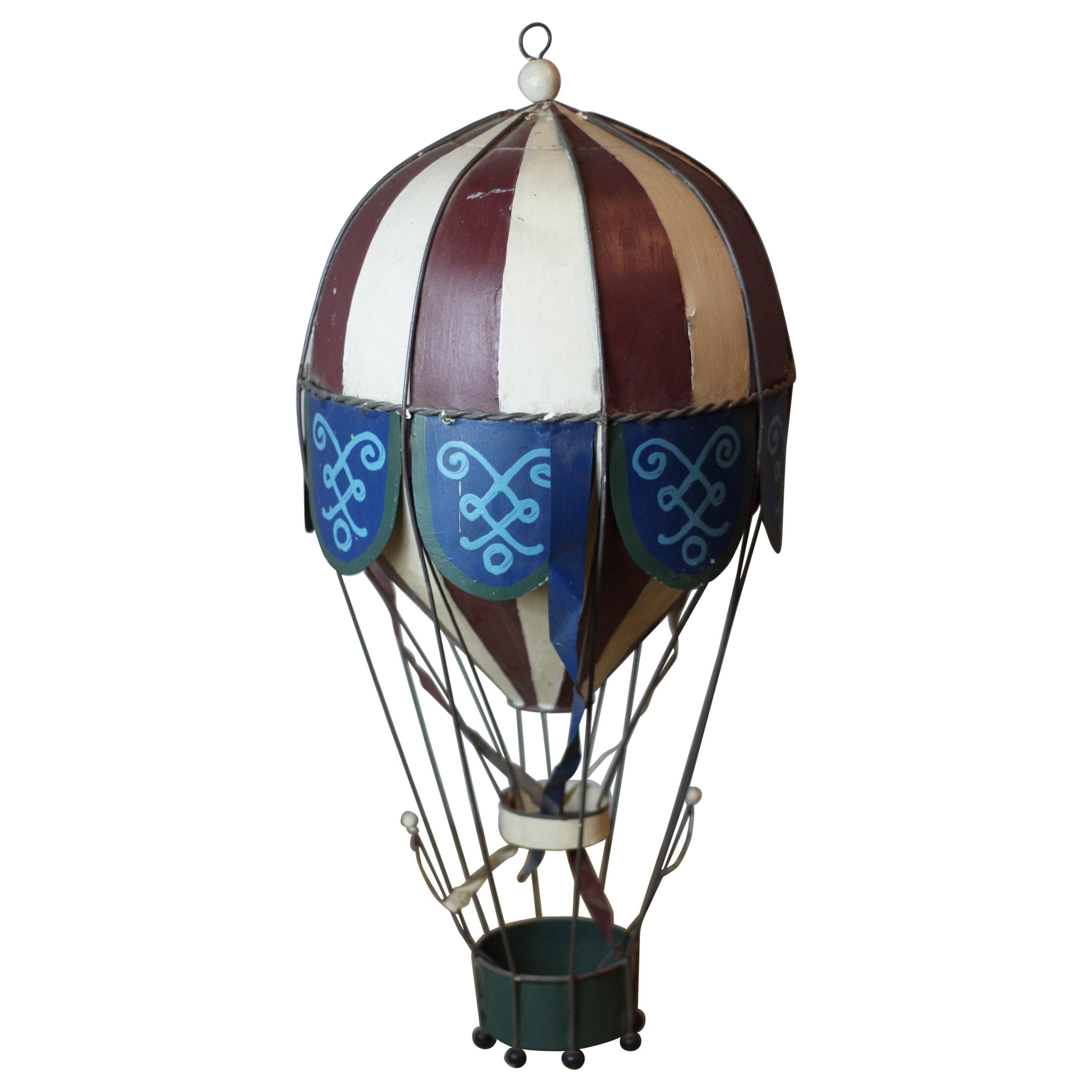 Tin Hot Air Balloon Model