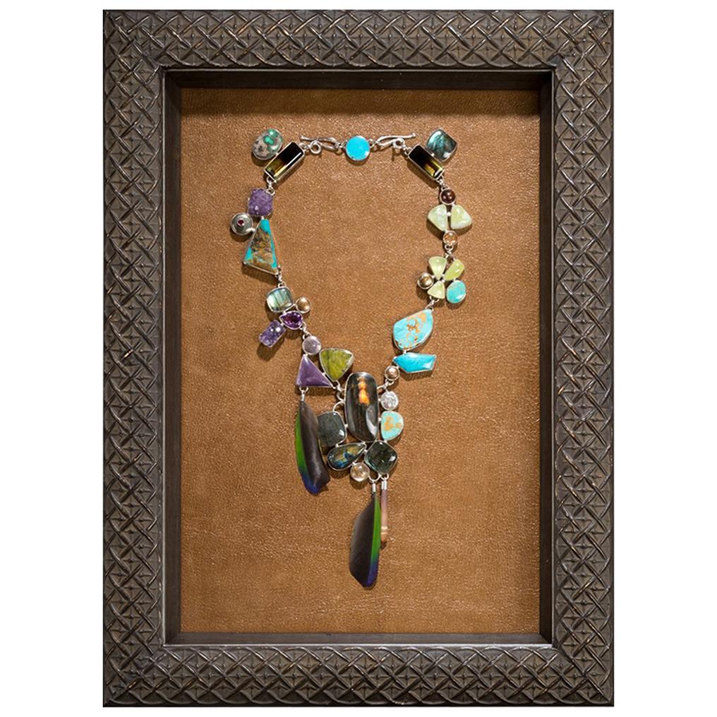 Studio Greytak 'Tulum Treasure Necklace' Framed Necklace -  Display or Wear For Sale